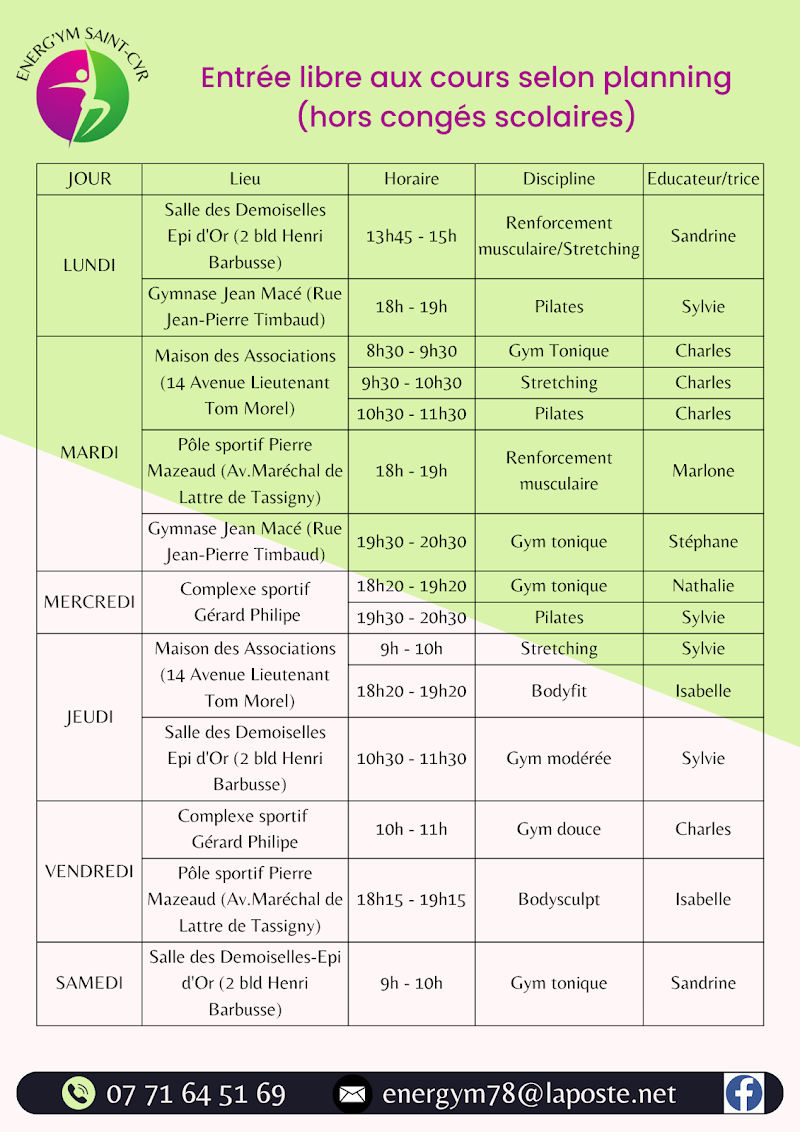 Studio pilates Energ'ym Saint Cyr