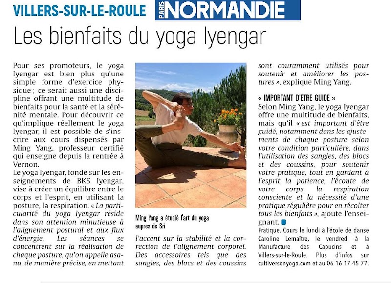 Studio pilates Cultiver son Yoga / IYENGAR yoga @ ALBCS