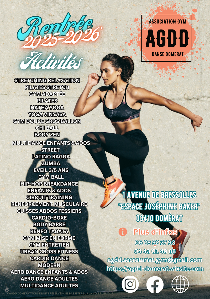 Studio pilates Association Gym Danse Domérat - AGDD