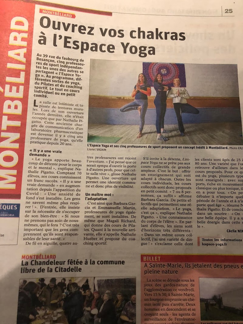 Studio pilates YogaNa - Cours de Yoga - Nathalie Pigatto