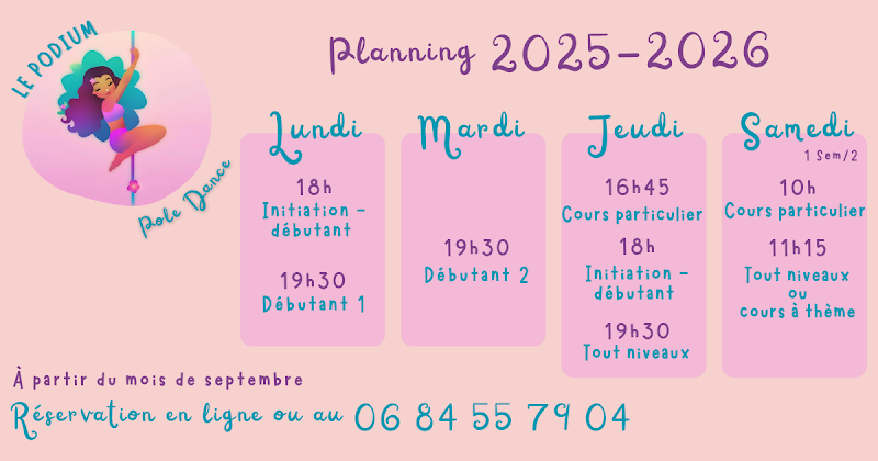 Studio pilates Le Podium Pole Dance